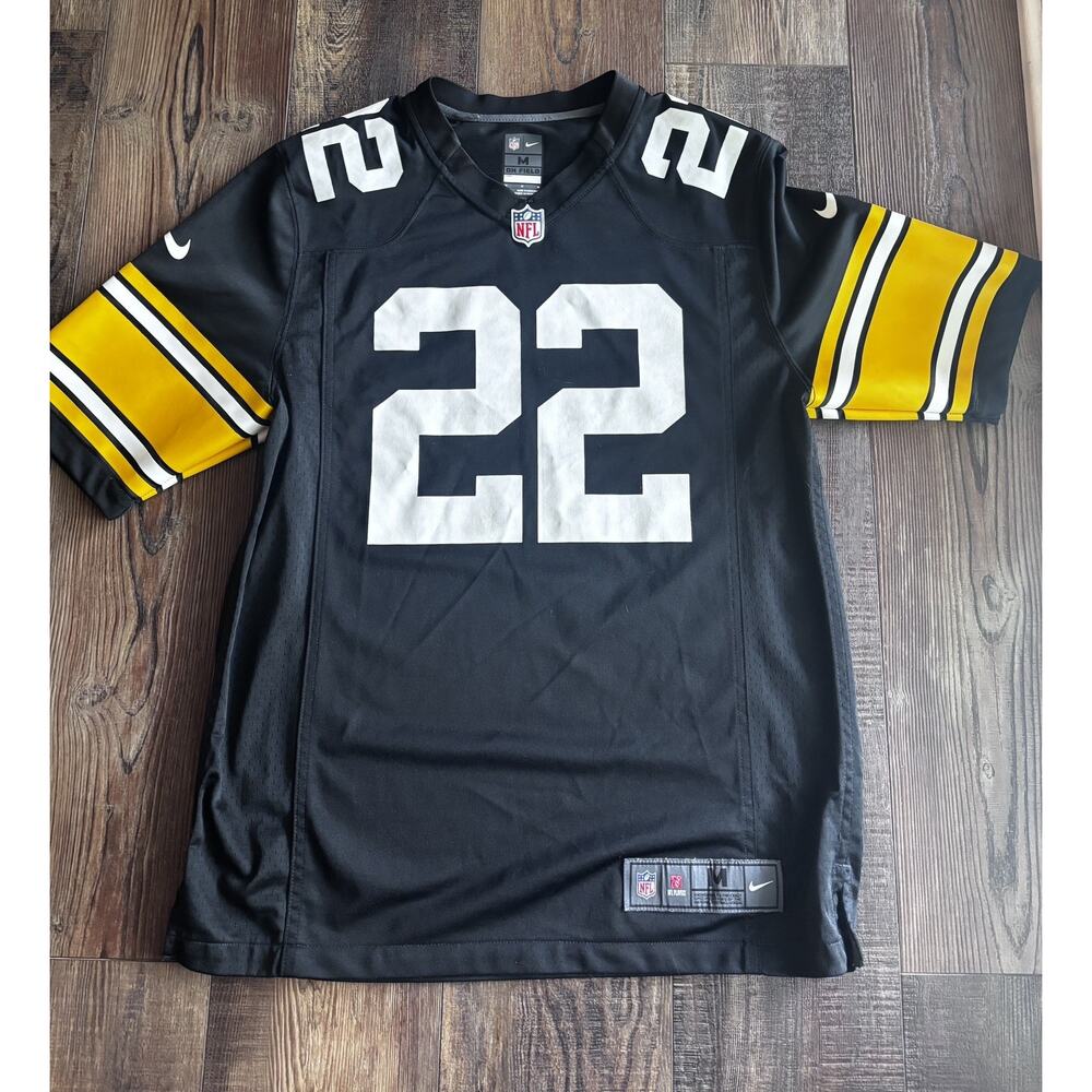 Pittsburgh Steelers #22 Harris Football Jersey Sz Medium Nike Sewn 100% Genuine